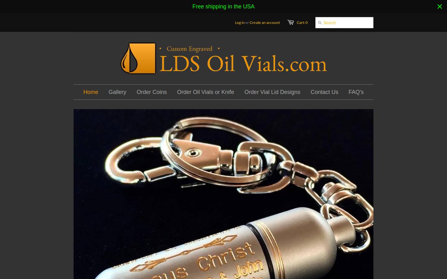 ldsoilvials.com homepage screenshot