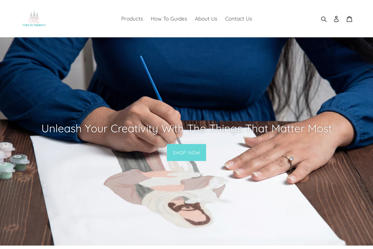 LDS Paint By Numbers homepage screenshot