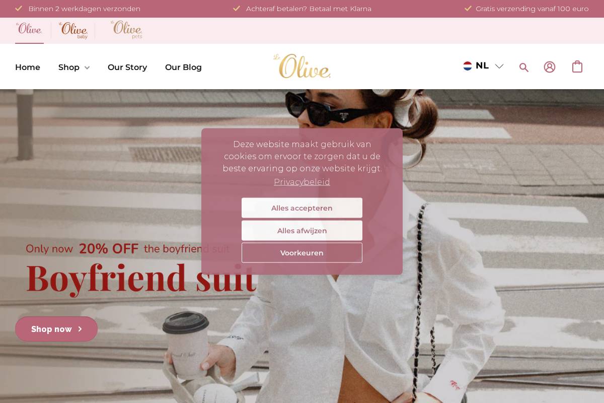 le-olive.com homepage screenshot