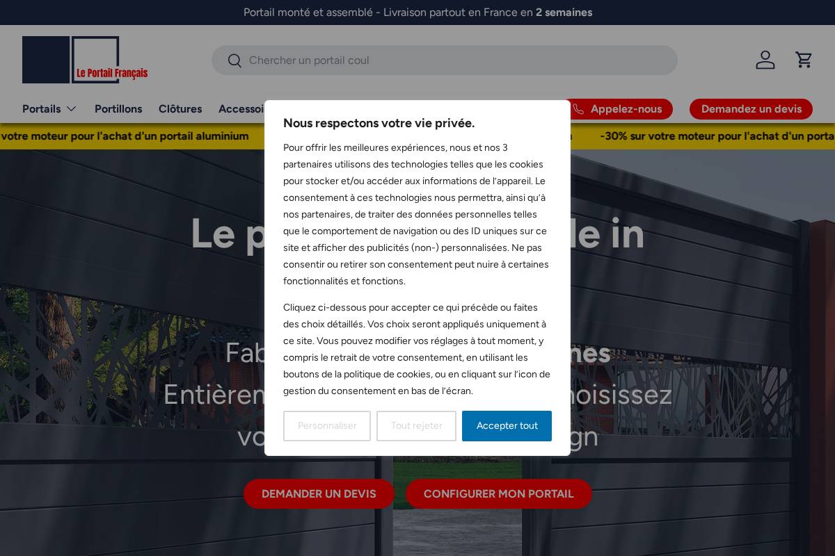 le-portailfrancais.fr homepage screenshot
