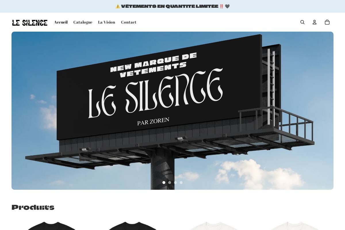 le-silence.fr homepage screenshot