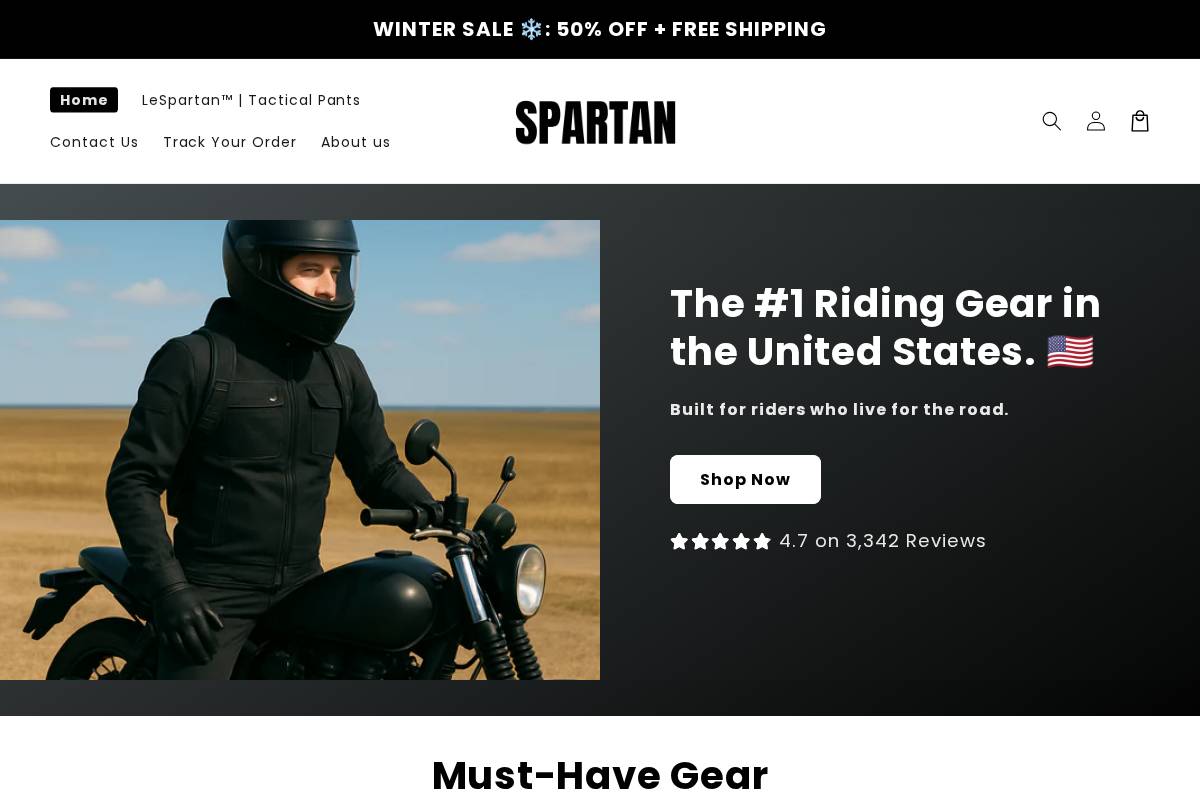 Le Spartan homepage screenshot