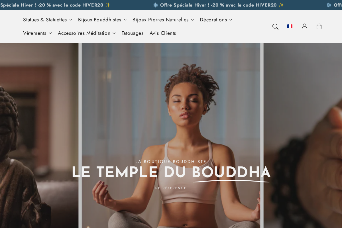Le Temple Du Bouddha homepage screenshot