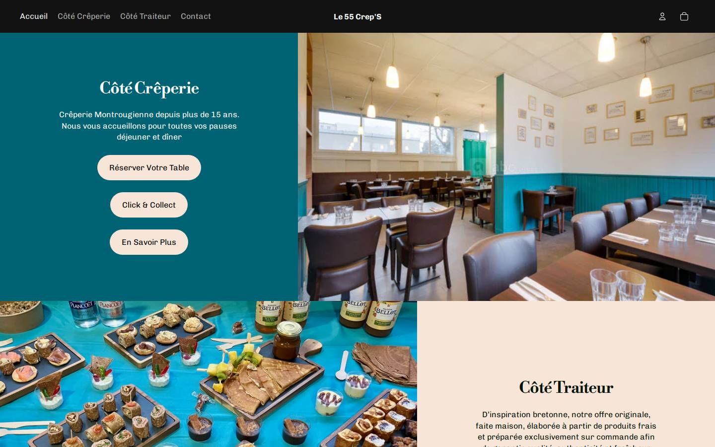 le55creps.fr homepage screenshot