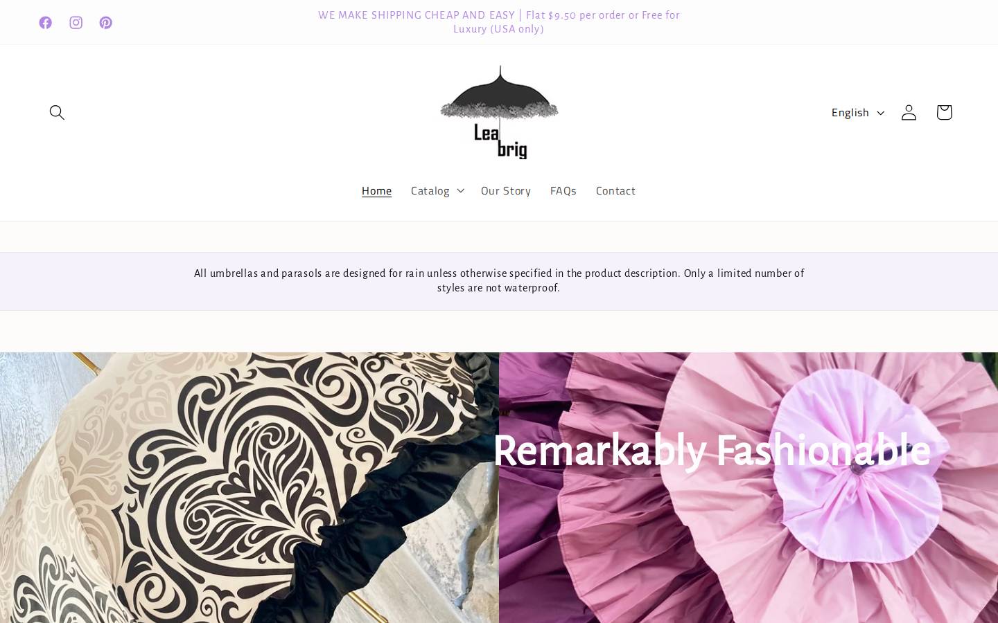 leabrig.com homepage screenshot