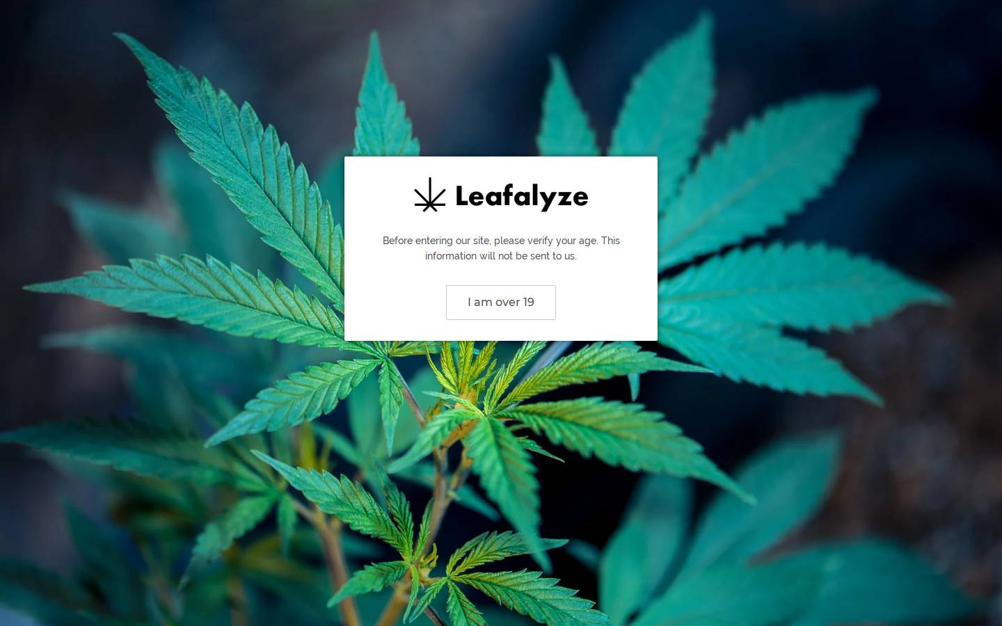 leafalyze.us homepage screenshot