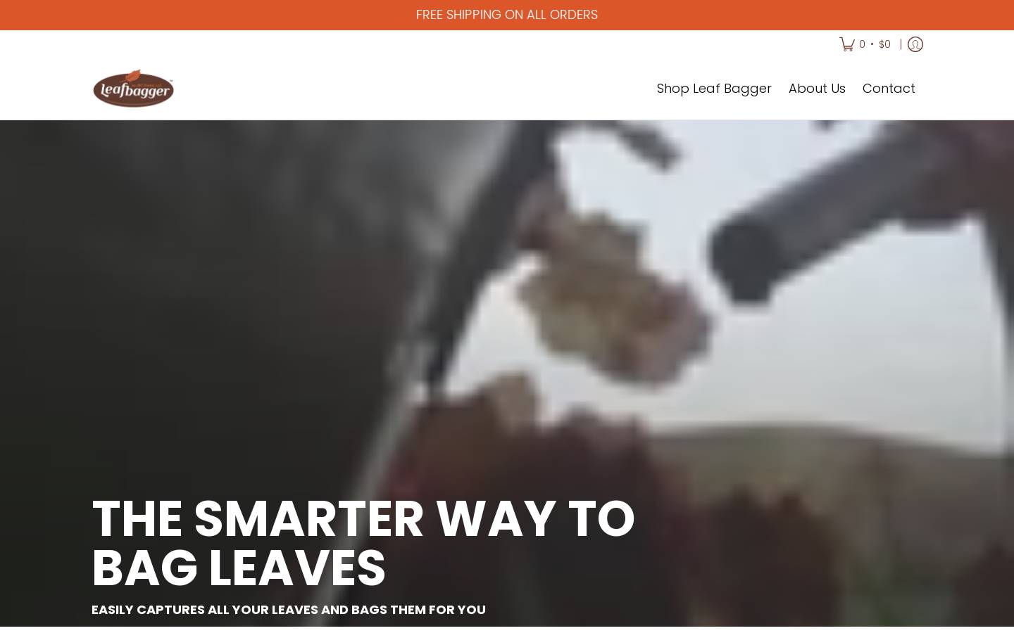 leafbagger.com homepage screenshot