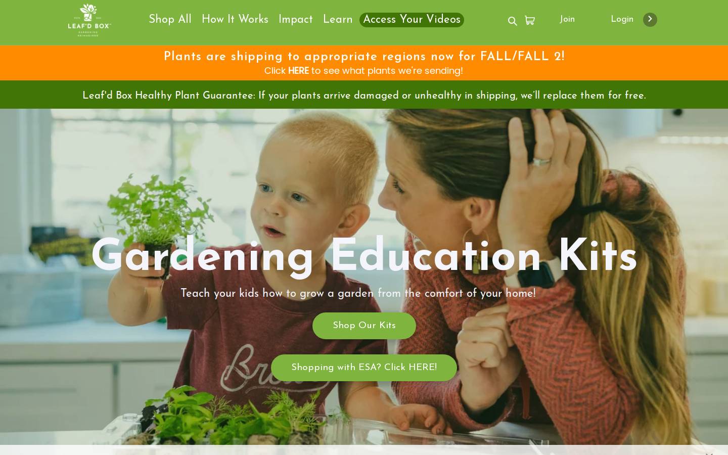 leafdbox.com homepage screenshot
