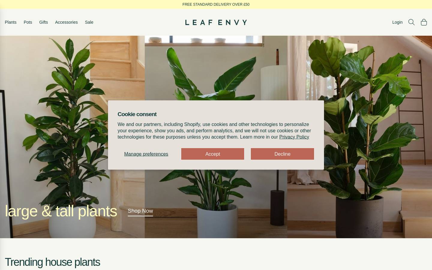 leafenvy.com homepage screenshot