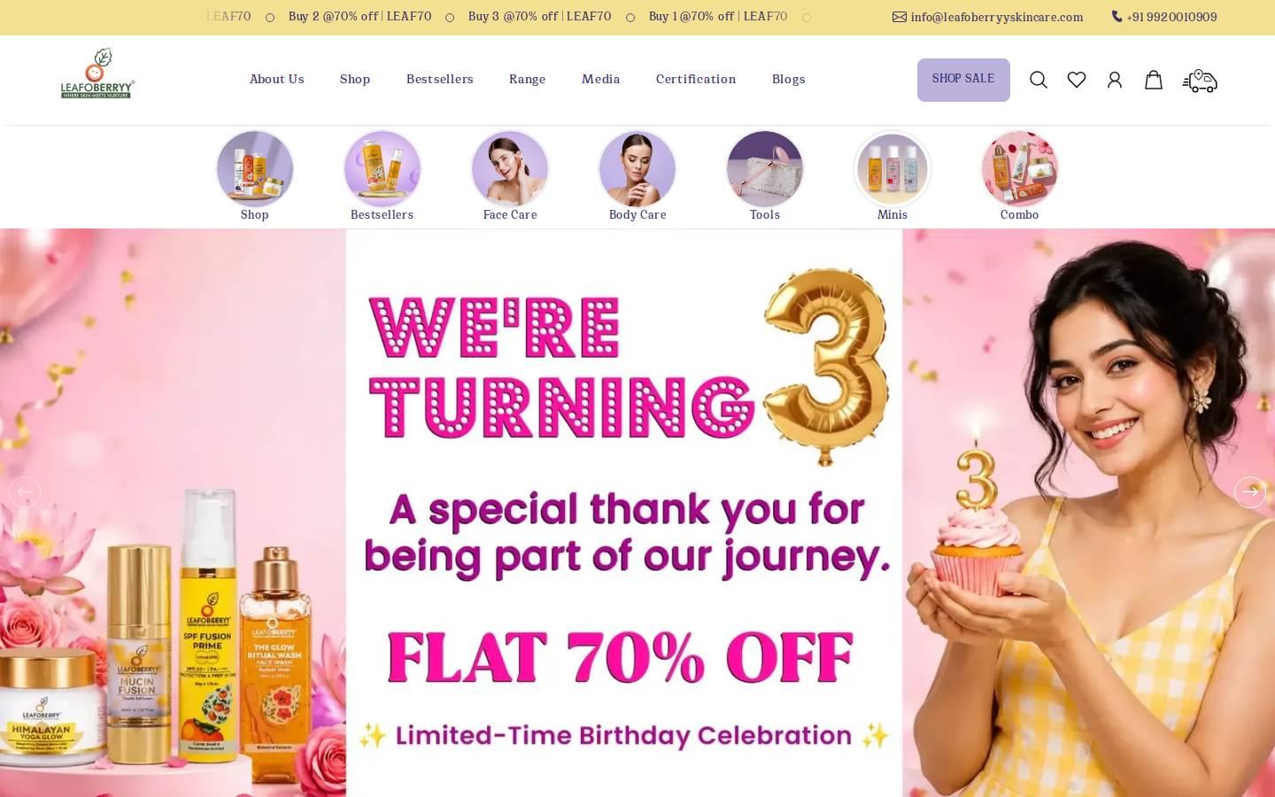 leafoberry.com homepage screenshot
