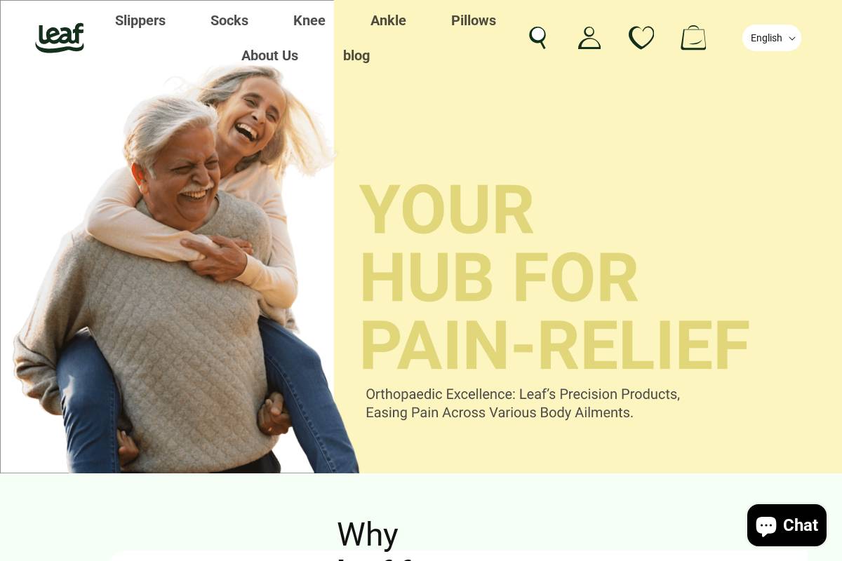 leafortho.com homepage screenshot