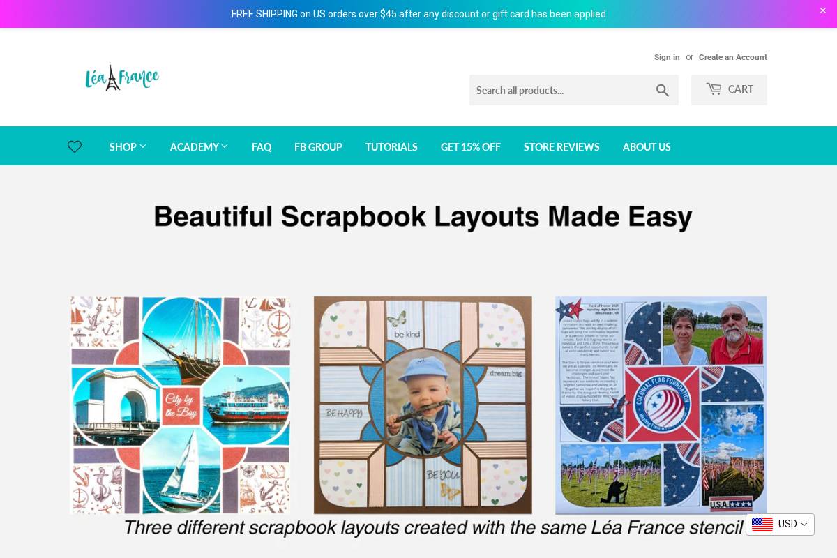 leafrance.com homepage screenshot