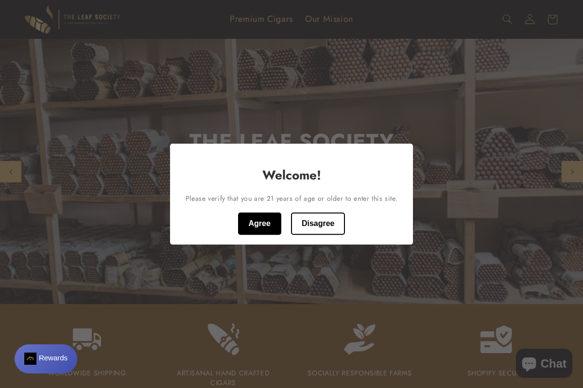 The Leaf Society homepage screenshot