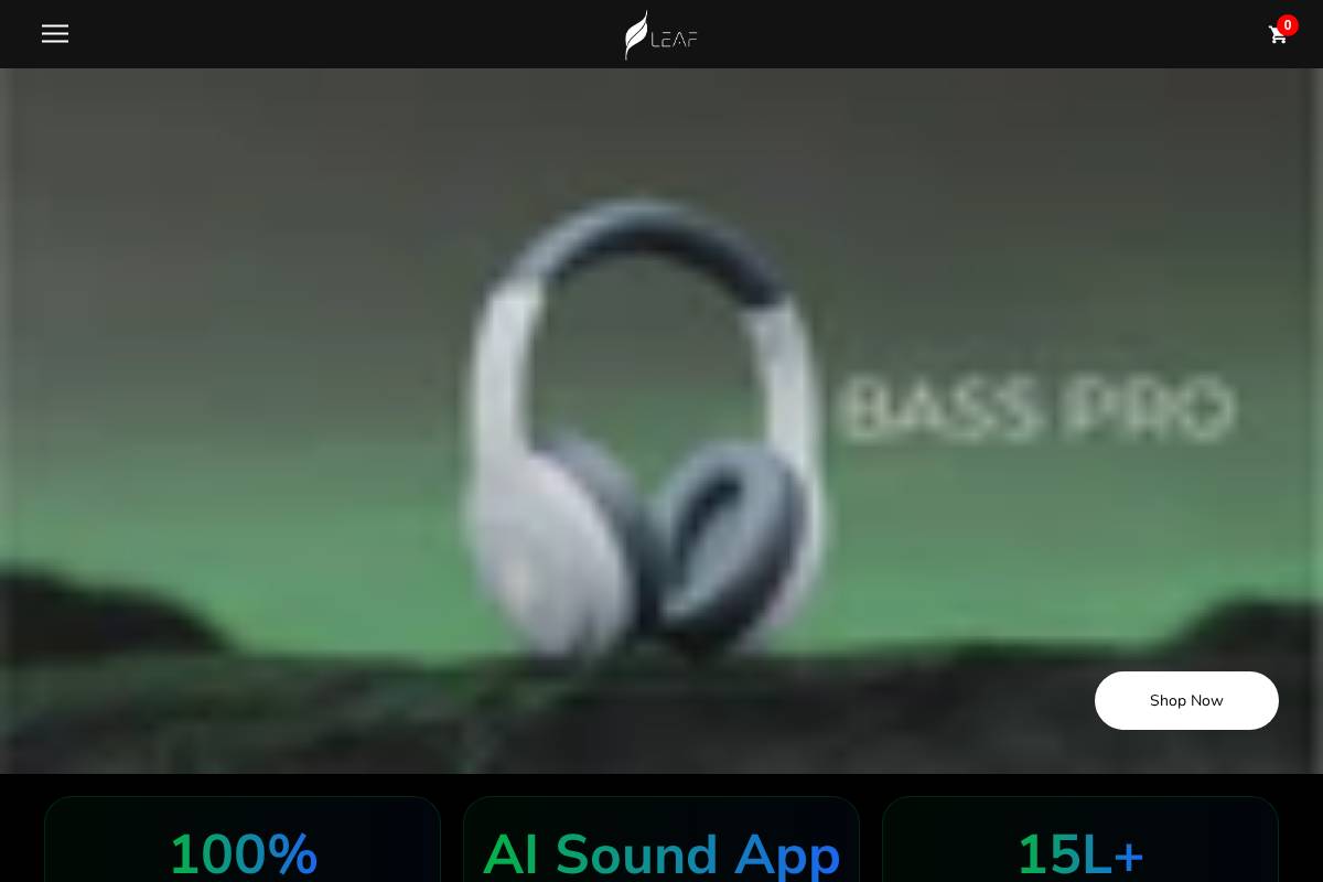 leafstudios.in homepage screenshot