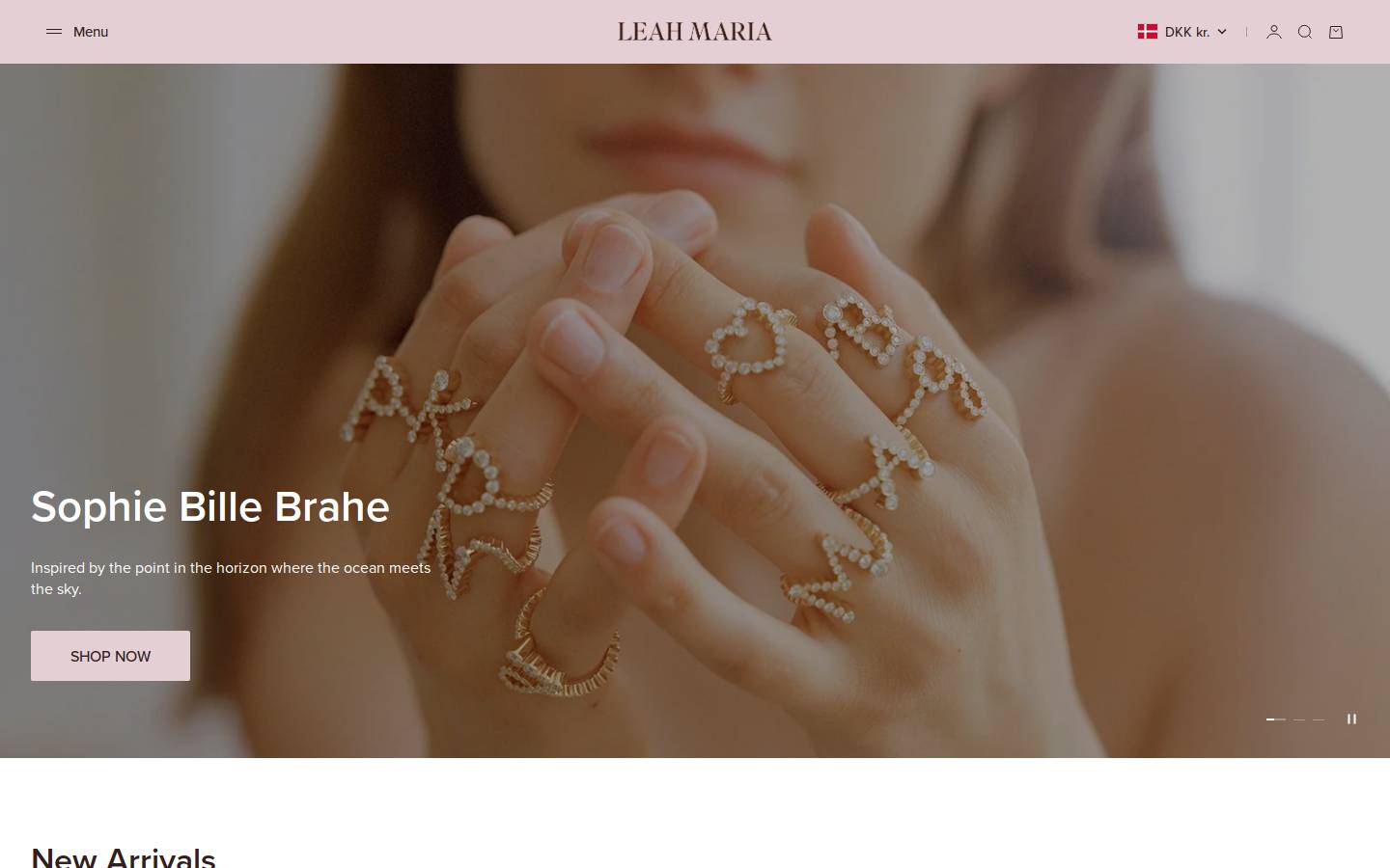 Leahmaria homepage screenshot