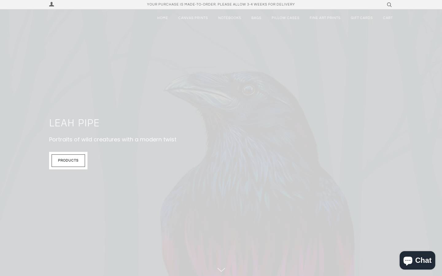 leahpipe.com homepage screenshot