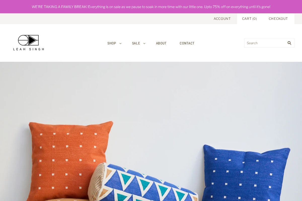 Leah Singh Inc homepage screenshot