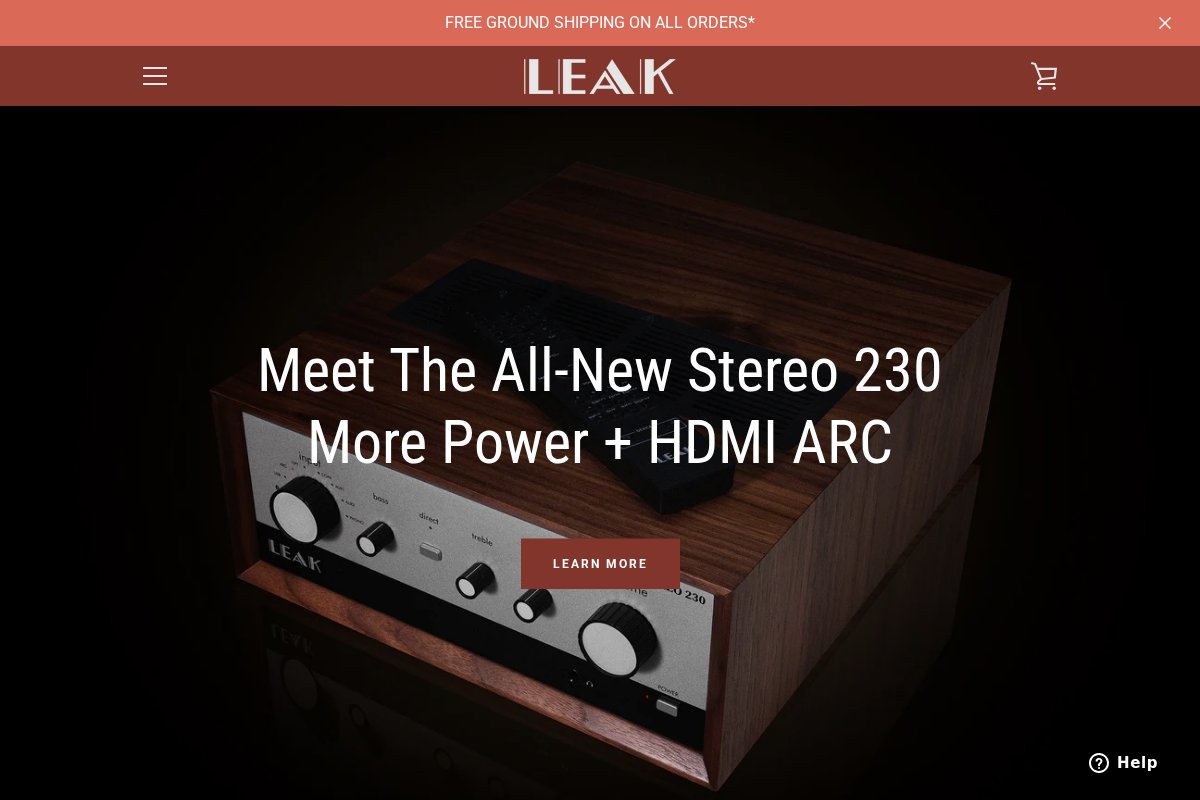 leakaudio.com homepage screenshot
