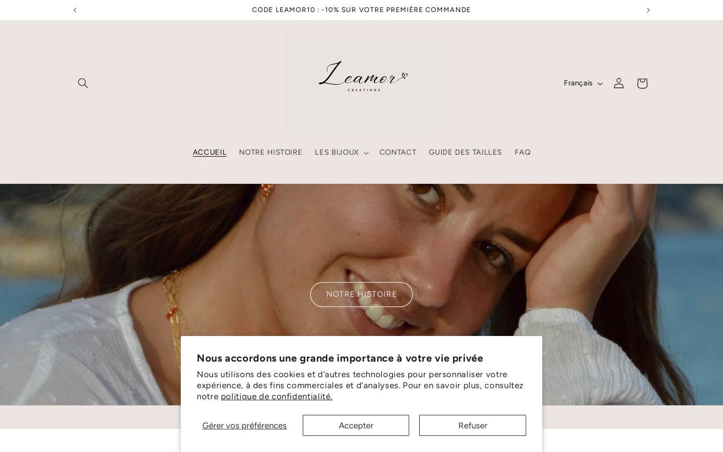 leamorcreations.com homepage screenshot