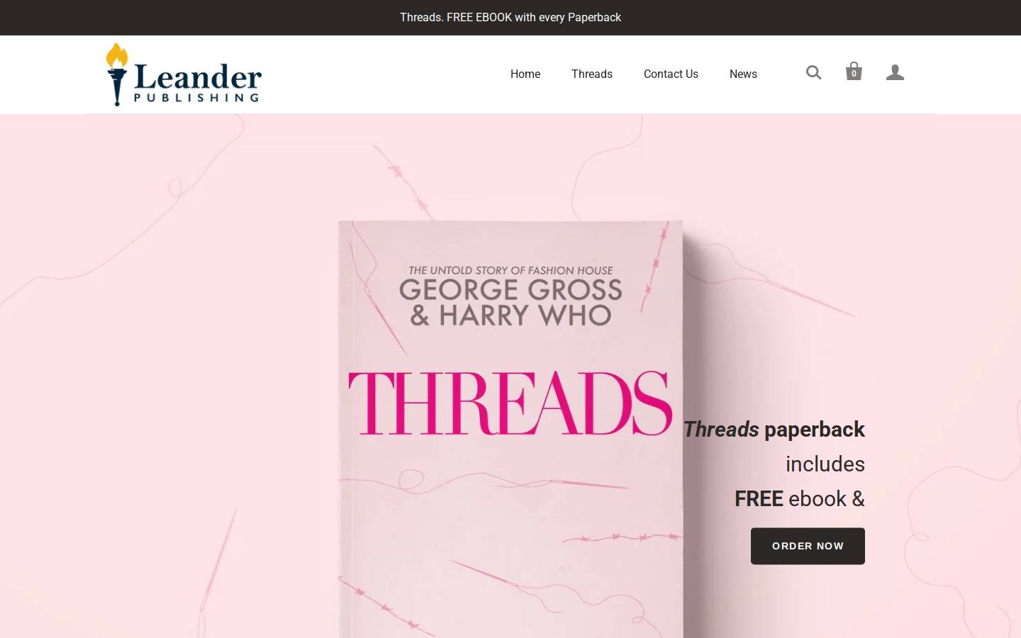 leanderpublishing.com.au homepage screenshot