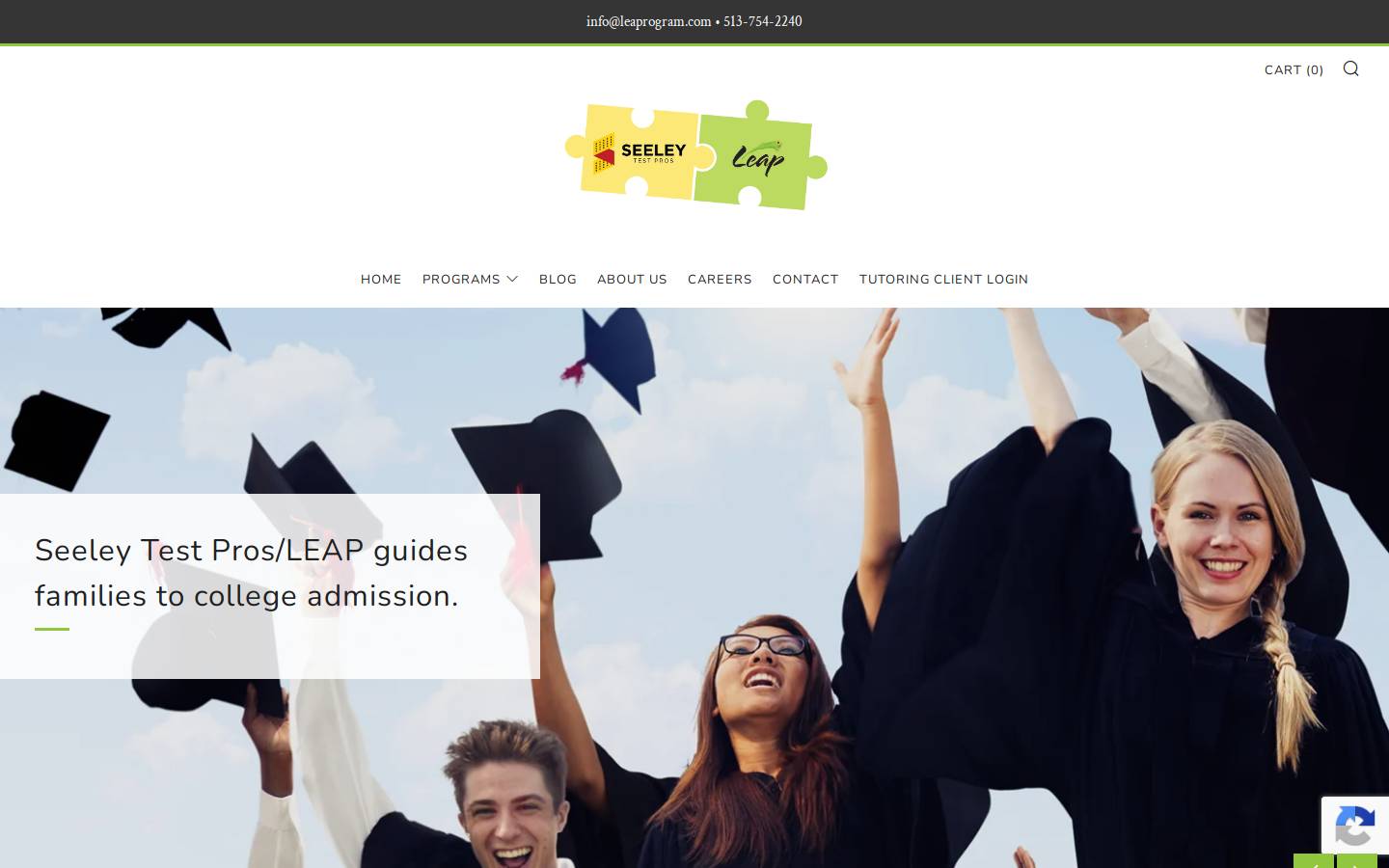leaprogram.com homepage screenshot