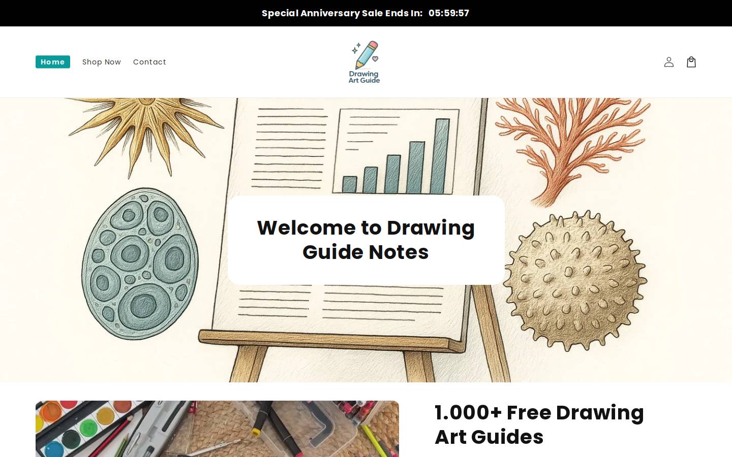 learn-drawing.com homepage screenshot