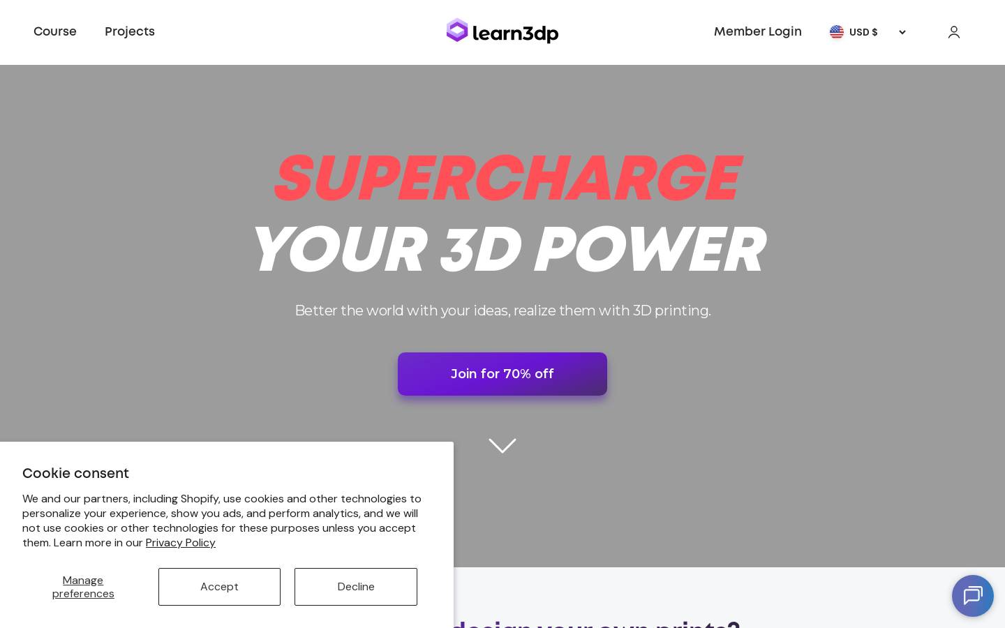 learn3dp.com homepage screenshot