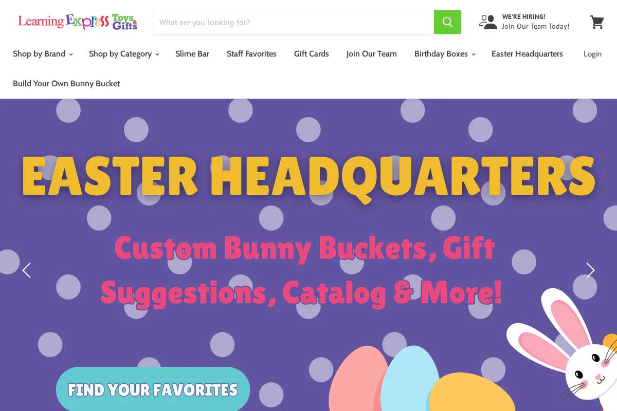 learningexpressgifts.com homepage screenshot