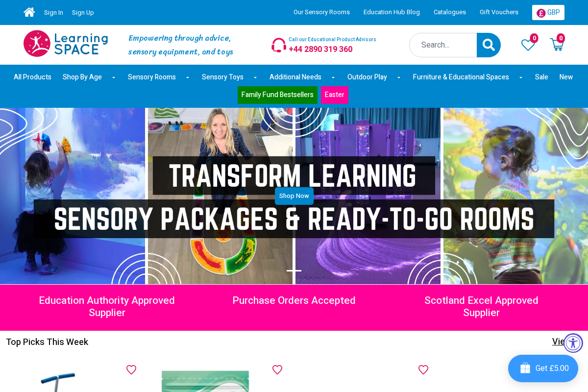 Learning SPACE homepage screenshot