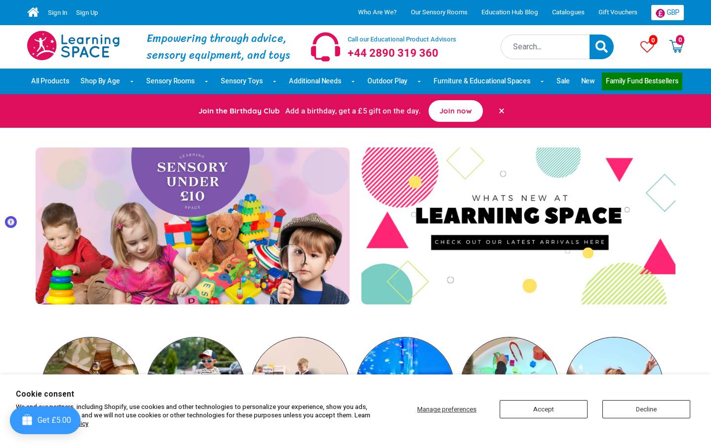 Learning SPACE homepage screenshot