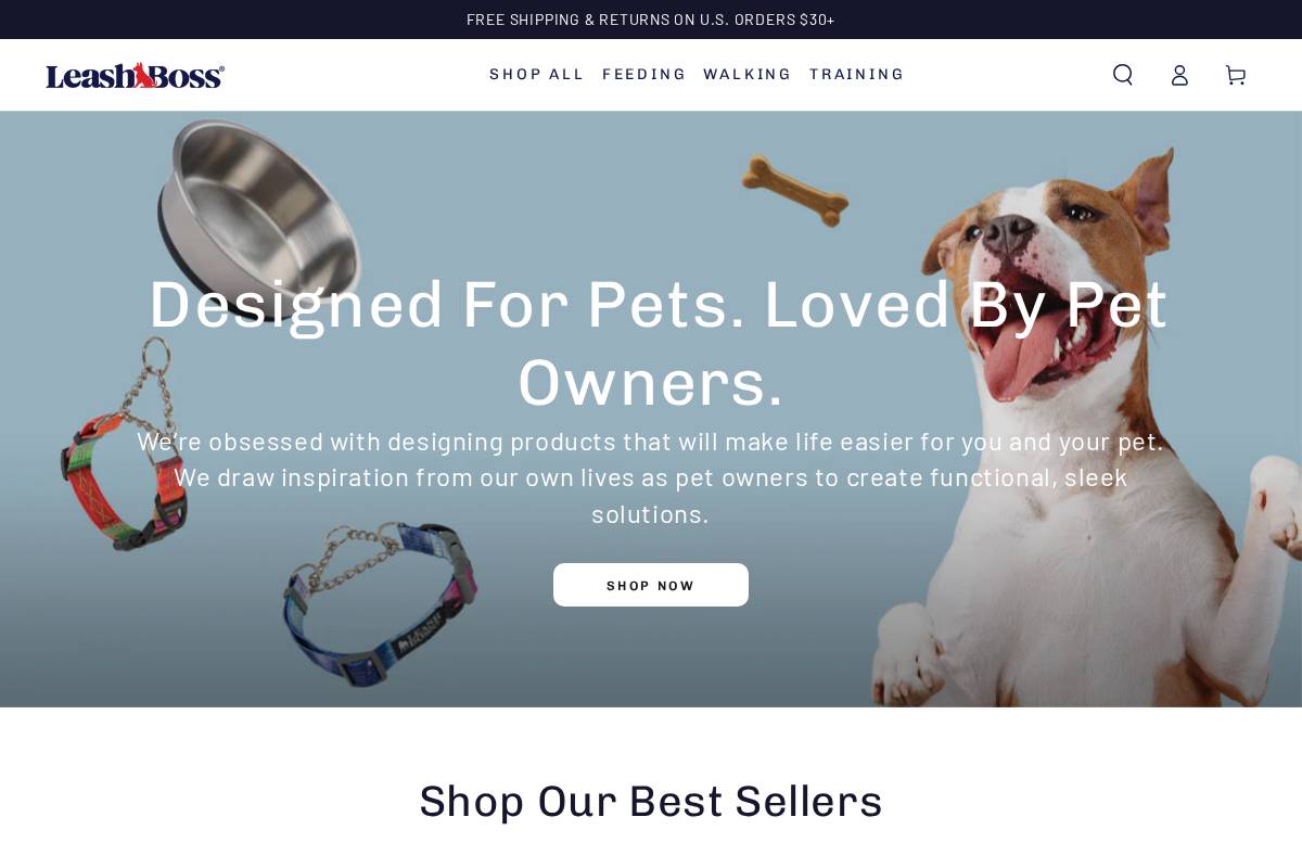 leashboss.com homepage screenshot
