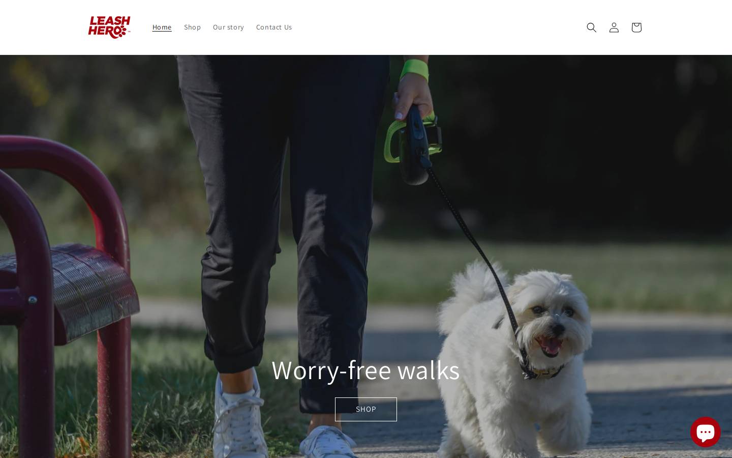 leashhero.com homepage screenshot