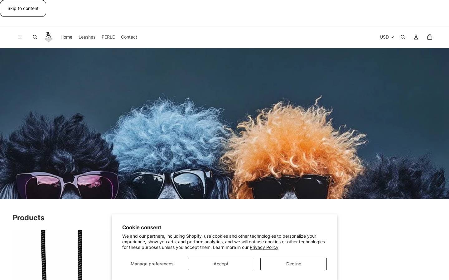 leashmi.com homepage screenshot