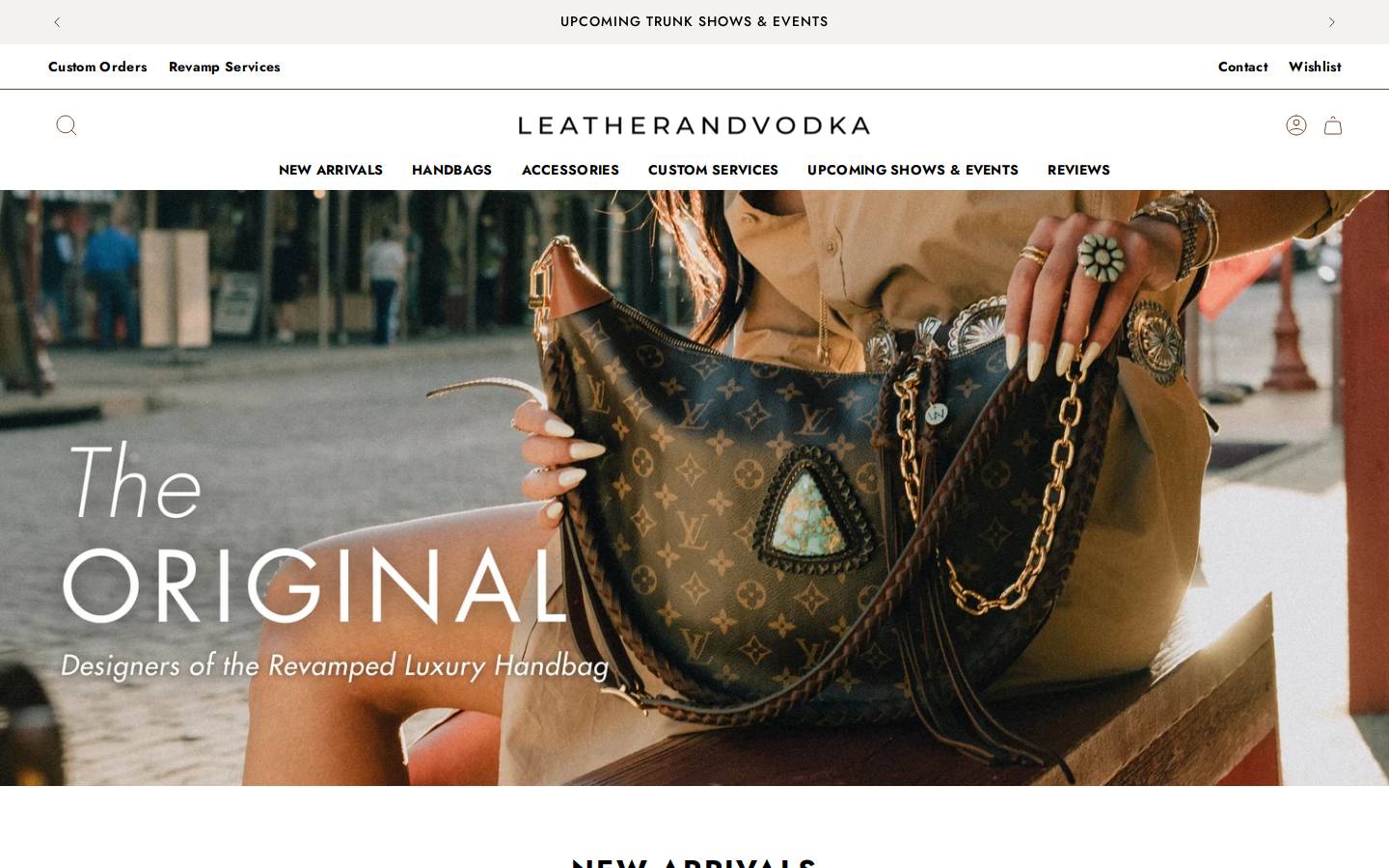 leatherandvodka.com homepage screenshot