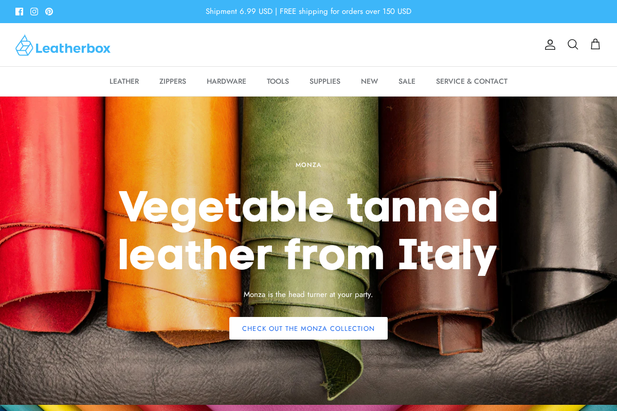 Leatherboxusa homepage screenshot