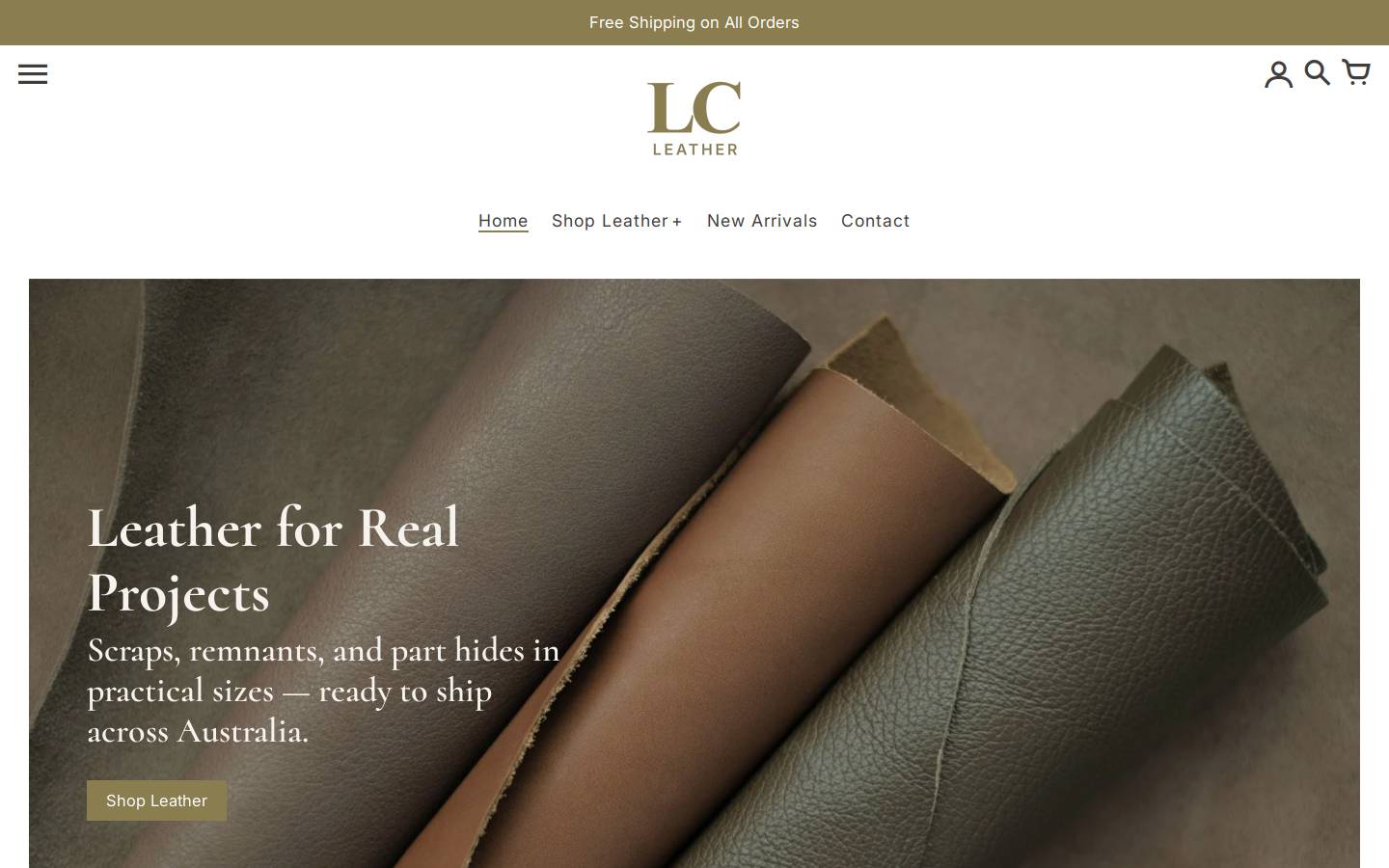 leathercircle.com homepage screenshot