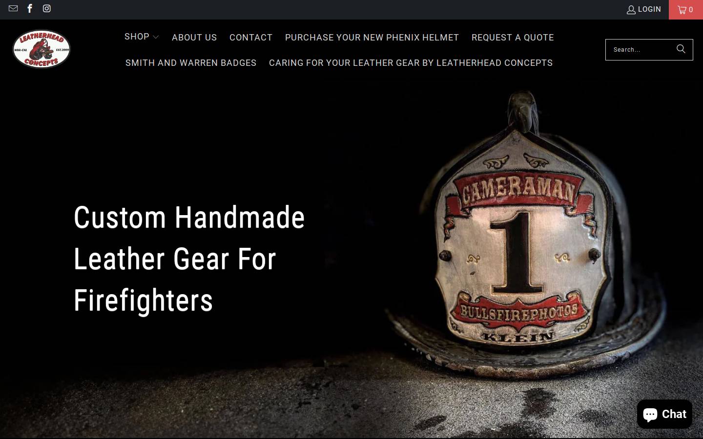 leatherheadconcepts.com homepage screenshot