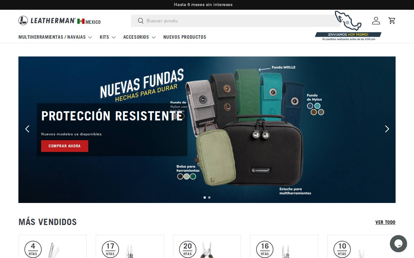 Leatherman homepage screenshot