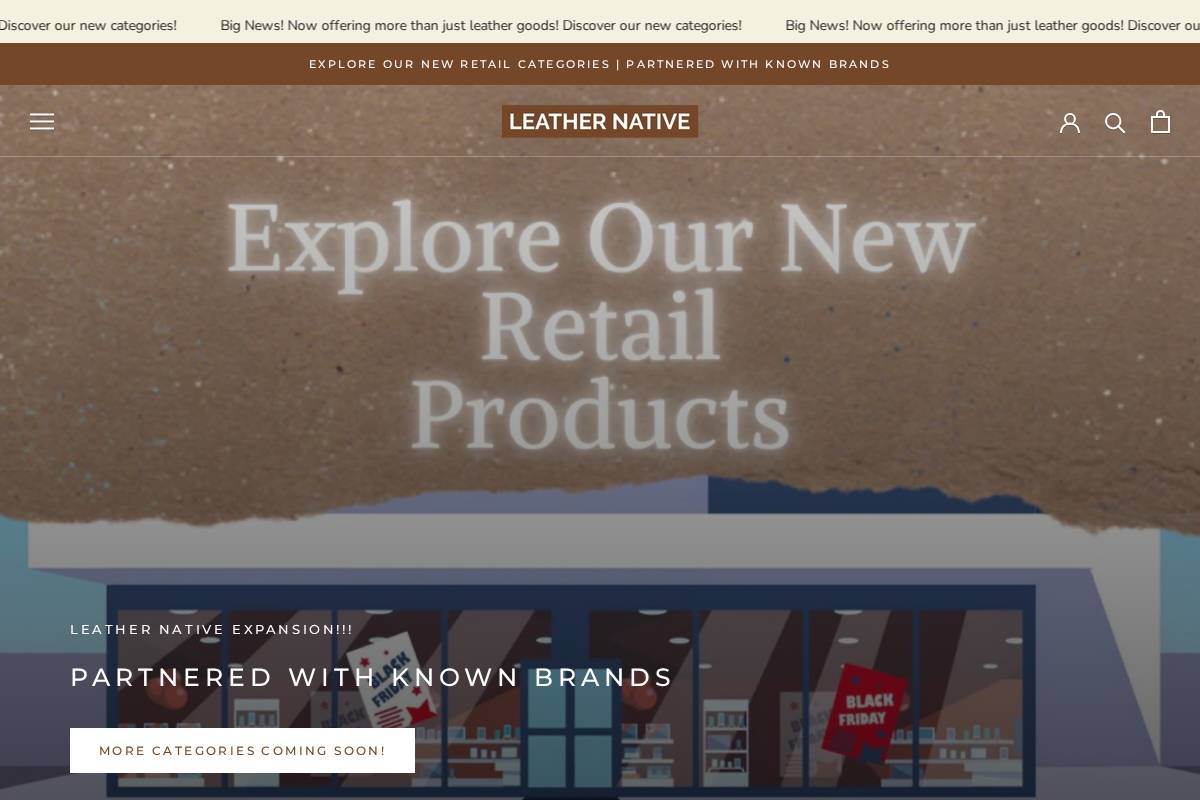 leathernative.com homepage screenshot