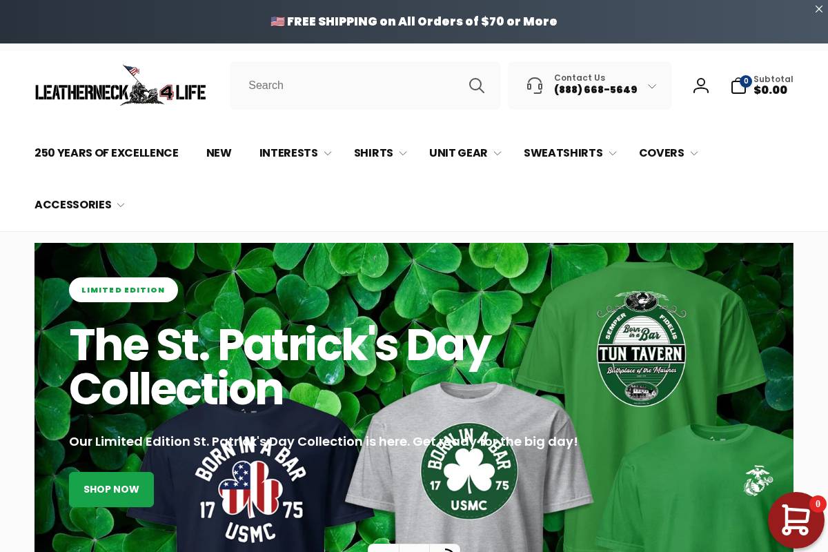 leatherneckforlife.com homepage screenshot