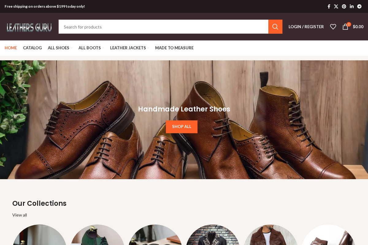 leathersguru.com homepage screenshot