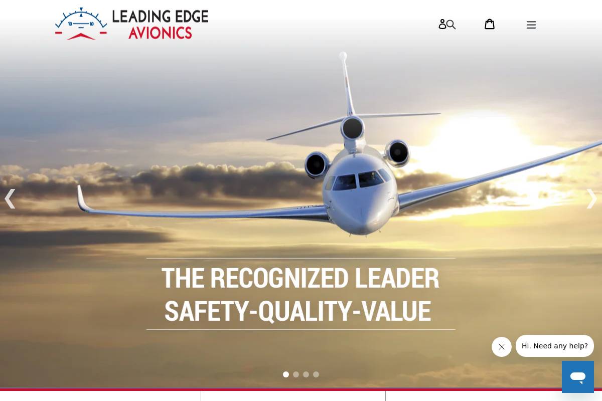 leavionics.com homepage screenshot
