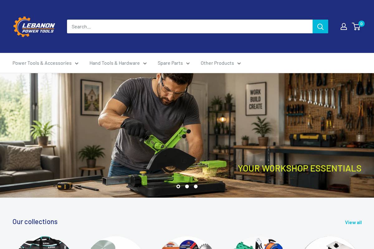 Lebanontools homepage screenshot