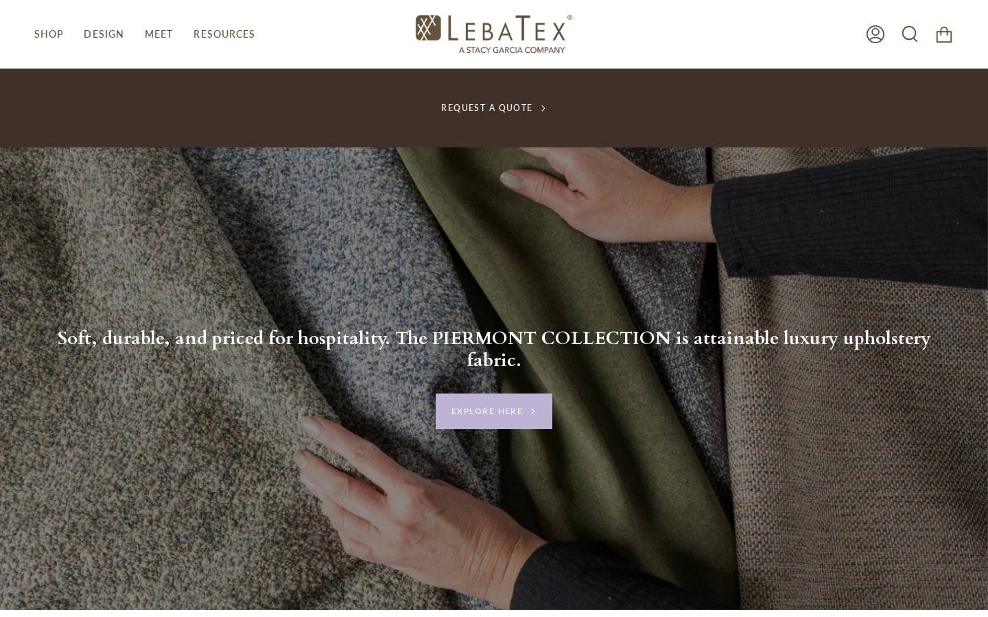 lebatexinc.com homepage screenshot