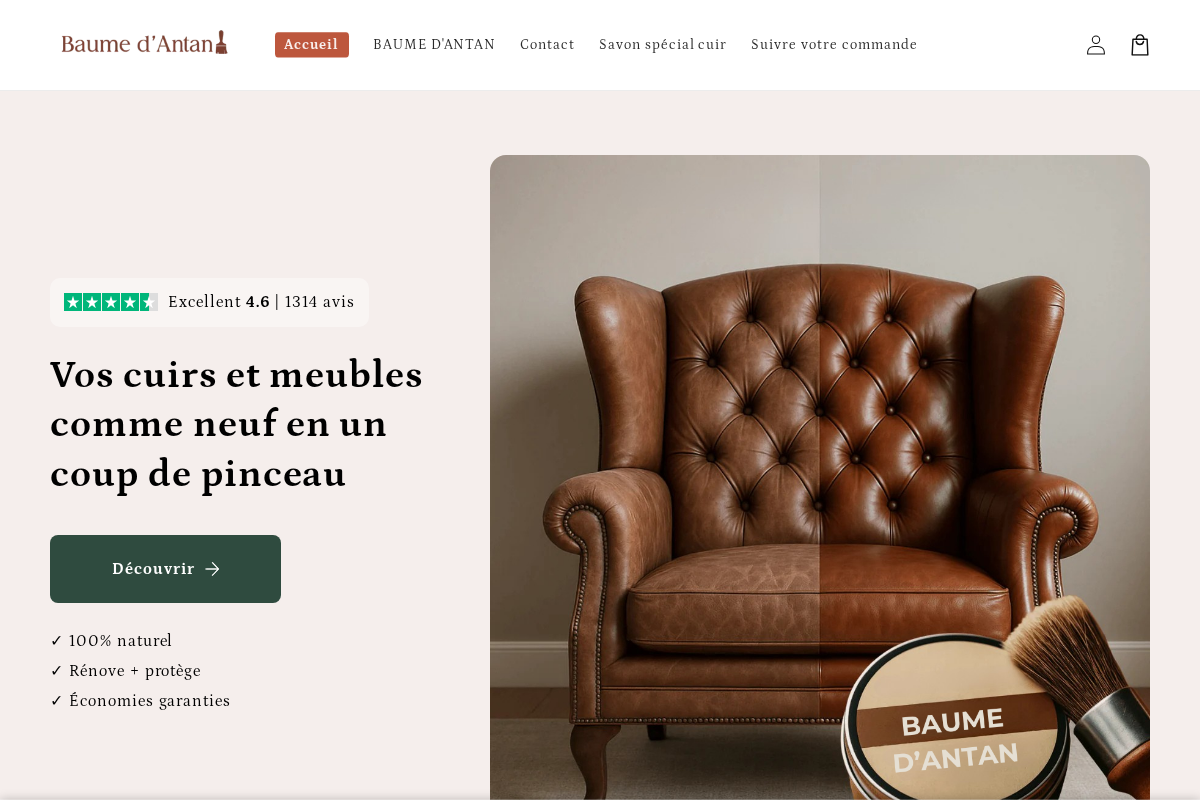 lebaumedantan.com homepage screenshot