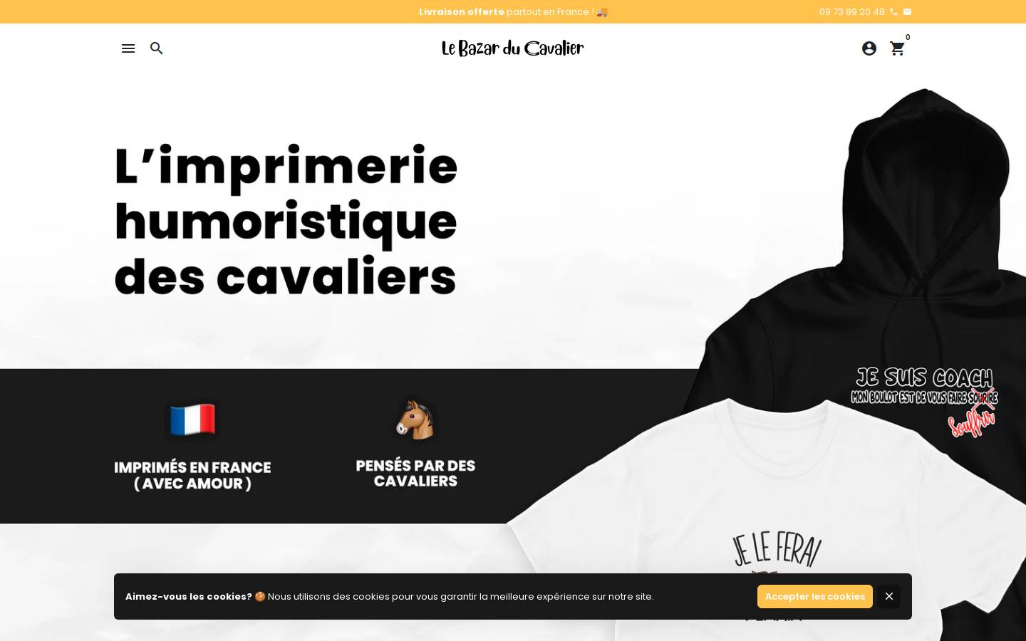 lebazarducavalier.com homepage screenshot