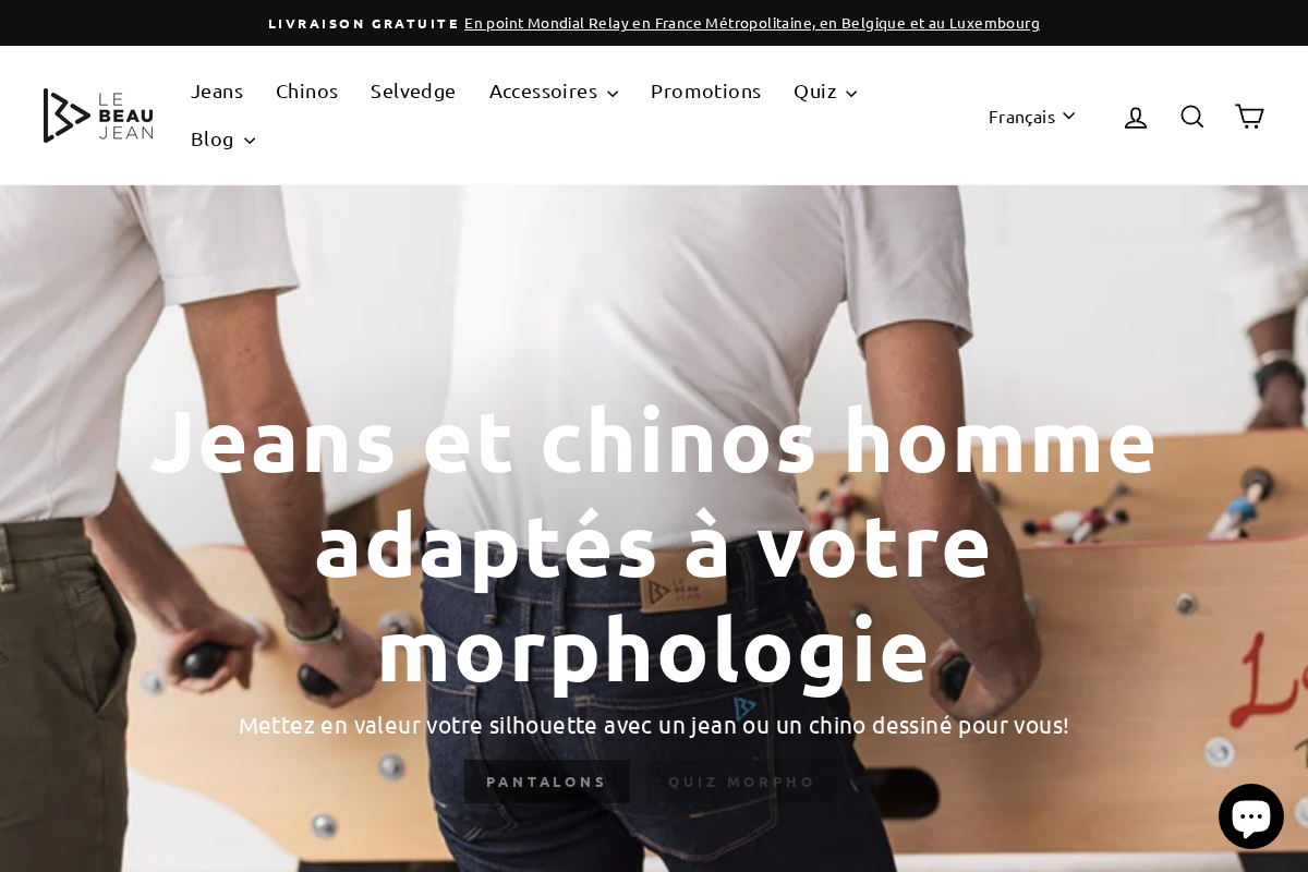 Lebeaujean homepage screenshot