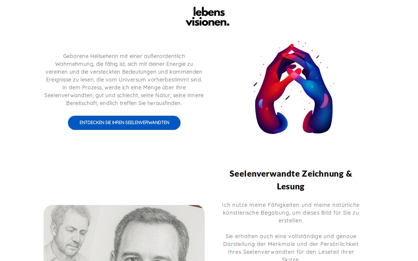 lebensvisionen.com homepage screenshot