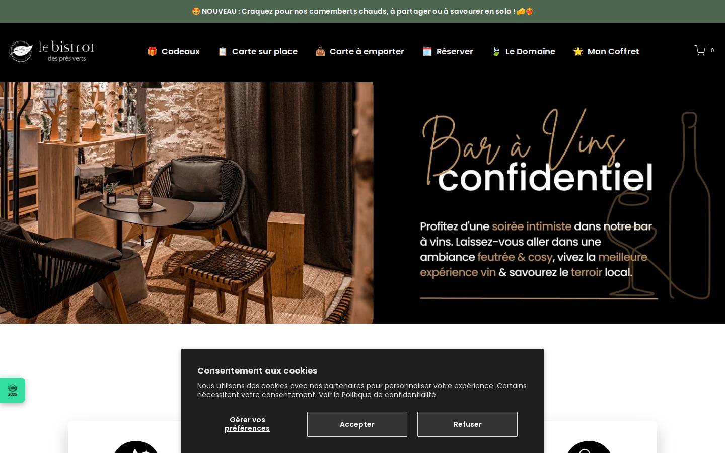 lebistrotdespresverts.com homepage screenshot