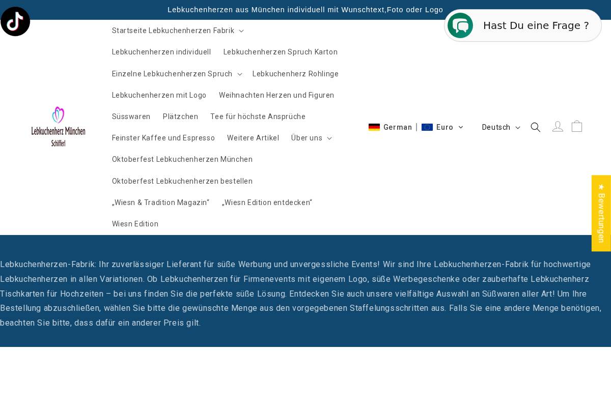 lebkuchenherzen-fabrik.de homepage screenshot
